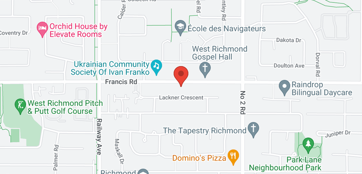 map of 5428 FRANCIS ROAD